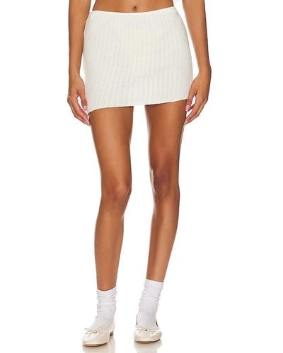 Indah Angela Mini Skirt - White