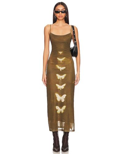 superdown Jocelyn Butterfly Maxi Dress - Brown