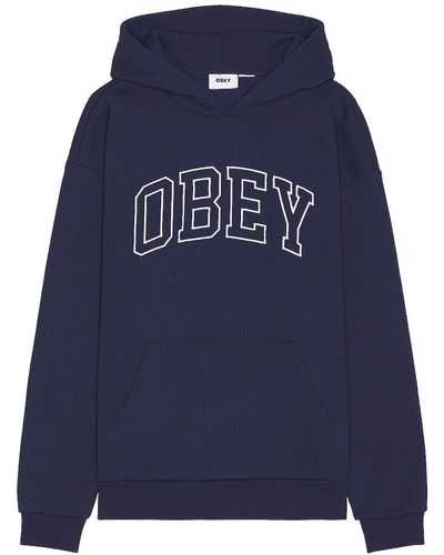 Obey パーカー - ブルー