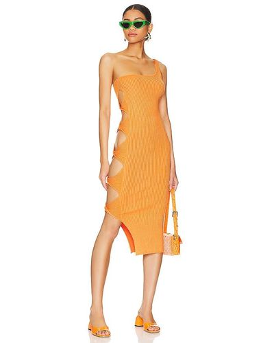 superdown Gracie Cut Out Dress - Orange
