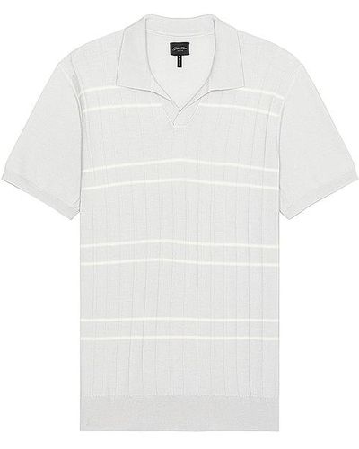 Good Man Brand Drop Needle Polo - White