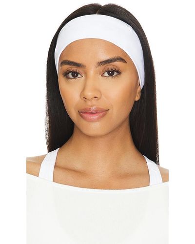 Shashi Wide Jersey Headband Set - White