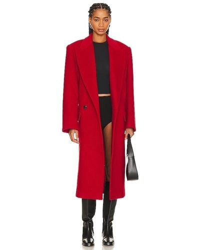 GRLFRND Bronte Oversized Coat - Red