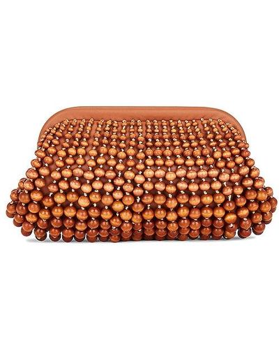 Cult Gaia Nia Clutch - Brown