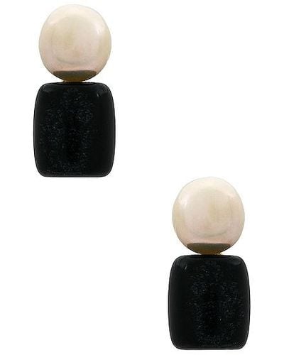 Lele Sadoughi Pendientes pebble - Negro