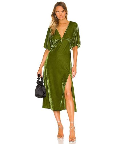 Tularosa Deena Midi Dress - Green