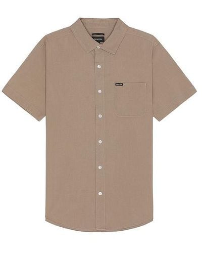 Brixton Charter Sol Wash Short Sleeve Shirt - Multicolour