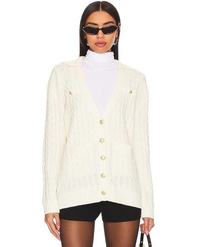 Central Park West Dawson Nautical Cardigan - Natural