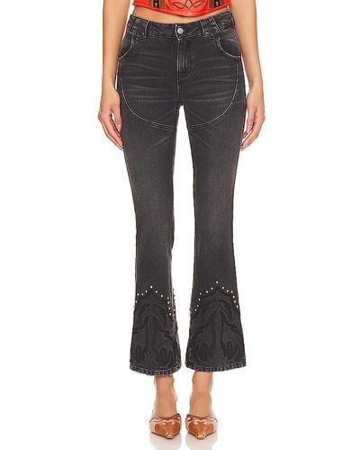 Urban Outfitters Western Stretch Jeans - Black