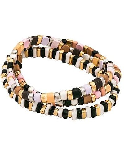 BaubleBar Conjunto de pulseras maddi - Marrón