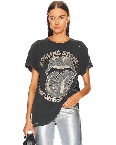 MadeWorn T-SHIRT DESTROYED THE ROLLING STONES - Noir