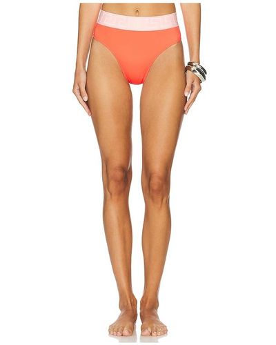 Versace New Logo Bikini Bottom - Orange