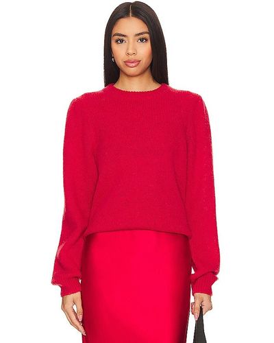 Nation Ltd Busy Oversized 80s Jumper - Red