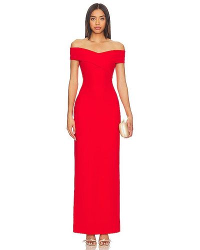 Solace London Ines Maxi Dress - Red