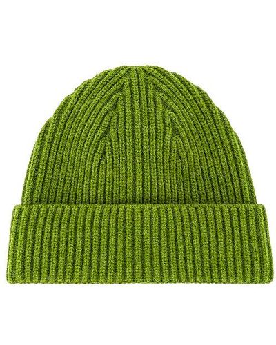 Hat Attack Match Rib Beanie - Green
