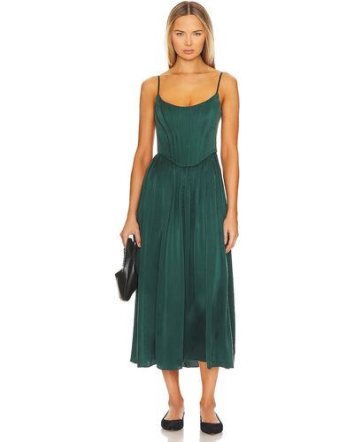 Zimmermann コルセットドレス - グリーン