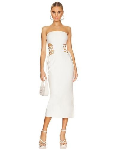 Nbd Aleena Midi Dress - White