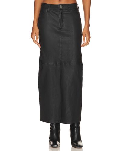 SPRWMN Leather Long Skirt - ブラック