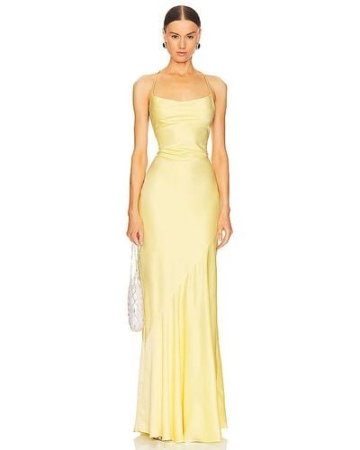 Nookie Entice Drape Gown - Yellow