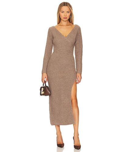 Line & Dot Rendezvous Jumper Dress - Natural