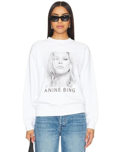 Anine Bing Ramona Kate Moss スウェットシャツ - ホワイト