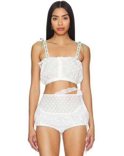 YUHAN WANG Embroidered Top - White
