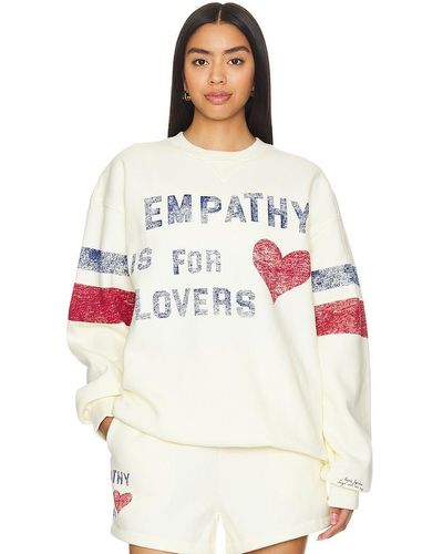 The Mayfair Group SWEATSHIRT EMPATHY IS FOR LOVERS - Weiß