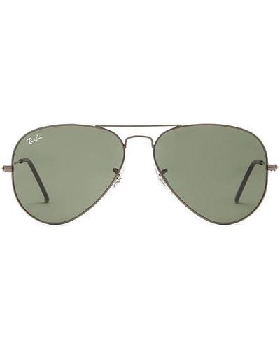 Ray-Ban Classic Aviator Sunglasses - Green
