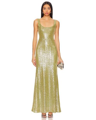 Lovers + Friends Adeline Gown - Green