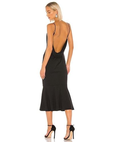 Katie May Vestido midi twirl - Negro