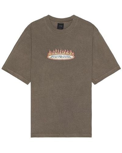 BOILER ROOM Flames T-shirt - Brown