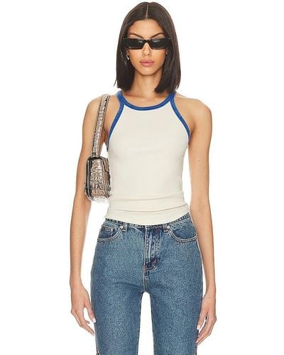 Free People X We The Free Only 1 Ringer Tank - Blue