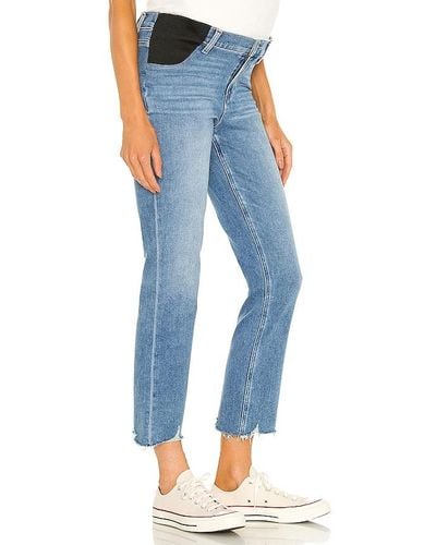 PAIGE Cindy Maternity Jean With Elastic Waistband - Blue