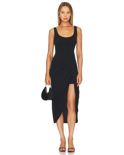 Anemos The Selene Midi Dress - Black