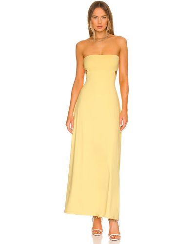 Susana Monaco Strapless Maxi Dress - Yellow