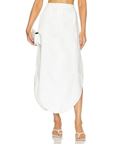 Bevza Tulip Long Skirt - White