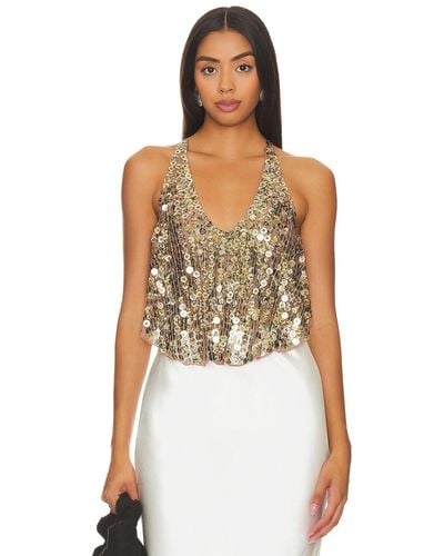 Free People All That Glitters Tank - メタリック