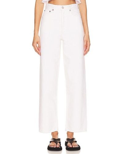 Agolde Ren High Rise Wide Leg - White