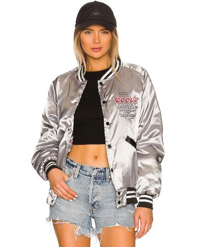 The Laundry Room Coors Light Official Nylon Bomber Jacket - Grey