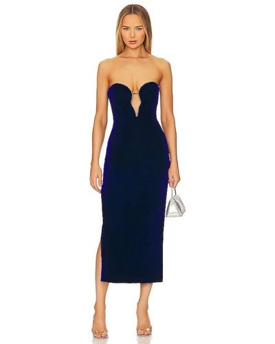 Bardot Lilah Midi Dress - Blue
