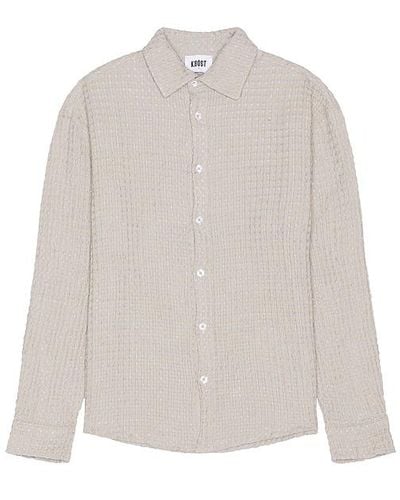 KROST Linas Oversized Button Up Shirt - White