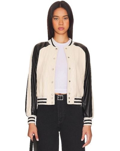 Central Park West Issa Quilted Bomber - Black