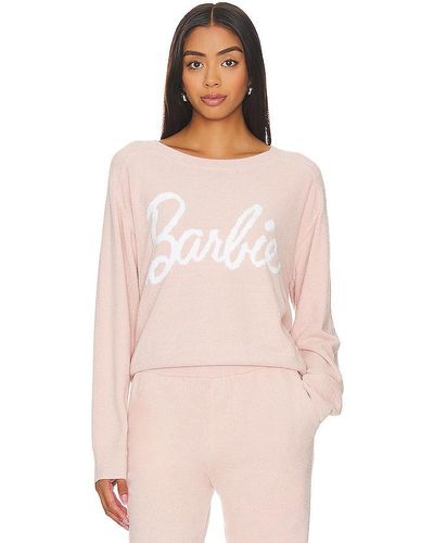 Barefoot Dreams PULLOVER & SWEATSHIRTS CCUL BARBIE PULLOVER - Pink