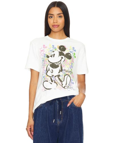 Junk Food Mickey Mouse Face Tシャツ - ホワイト