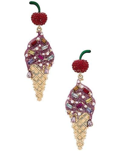 BaubleBar BOUCLES D'OREILLES ICE CREAM - Rouge