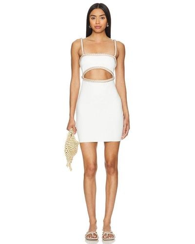 RUMER Riviera Mini Dress - White