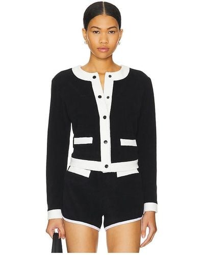 Le Superbe X Revolve French Terry Cardigan - Black