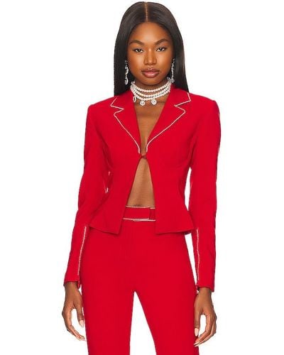 Lovers + Friends BLOUSON MICRO CATALINA - Rouge