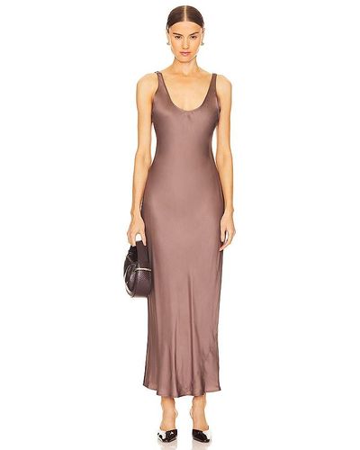 L'Agence Akiya Tank Dress - Brown