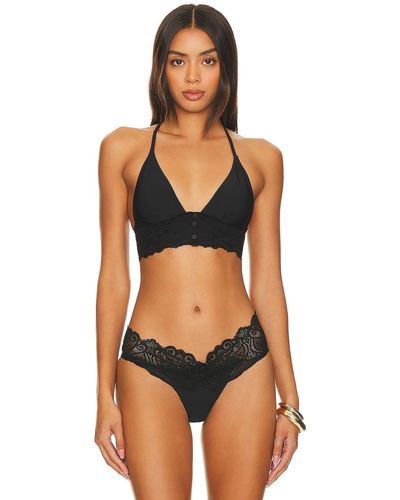 Beach Bunny Glitzy Girl Mesh Pearl Top & Skirt Set - Black